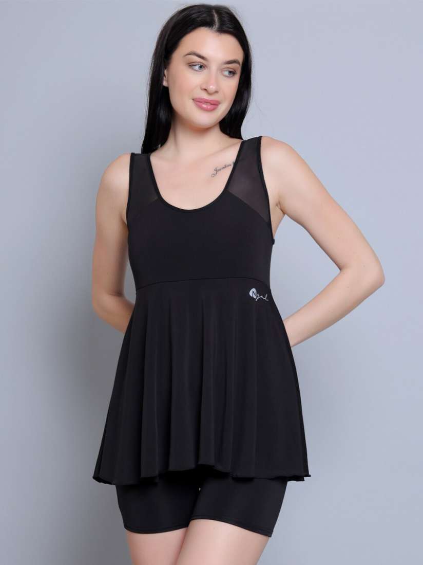 Buy N Gal Full Coverage Padded Swimming Dress Swimwear for Women 26866430 Myntra