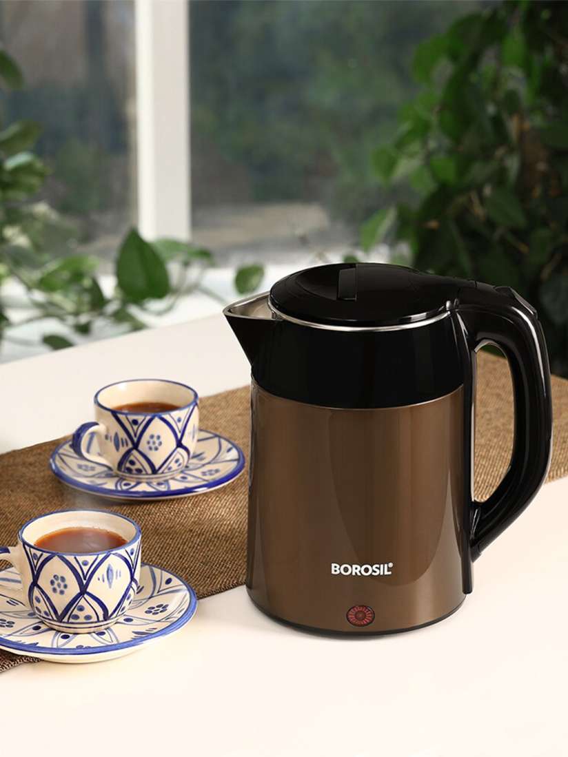 Buy BOROSIL Brown Black Stainless Steel Electric Multipurpose Kettle 1.8 L Electric Kettle for Unisex 26867254 Myntra