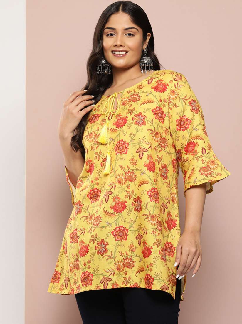 Buy Sztori Plus Size Ethnic Motifs Printed Kurti Kurtis for Women 26872428 Myntra