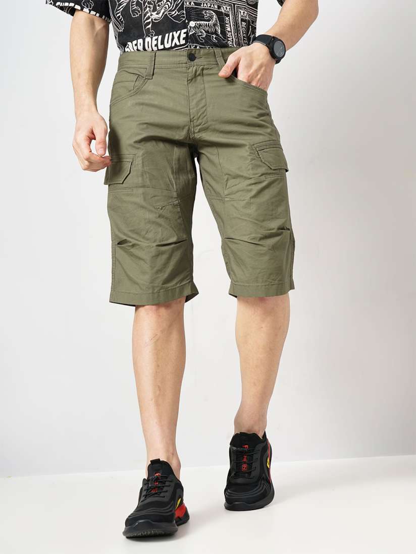 Buy Celio Men Loose Fit Mid Rise Cotton Cargo Shorts Shorts for Men 26878544 Myntra