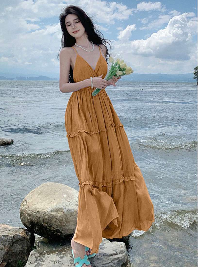 Lulu and sky maxi dress top