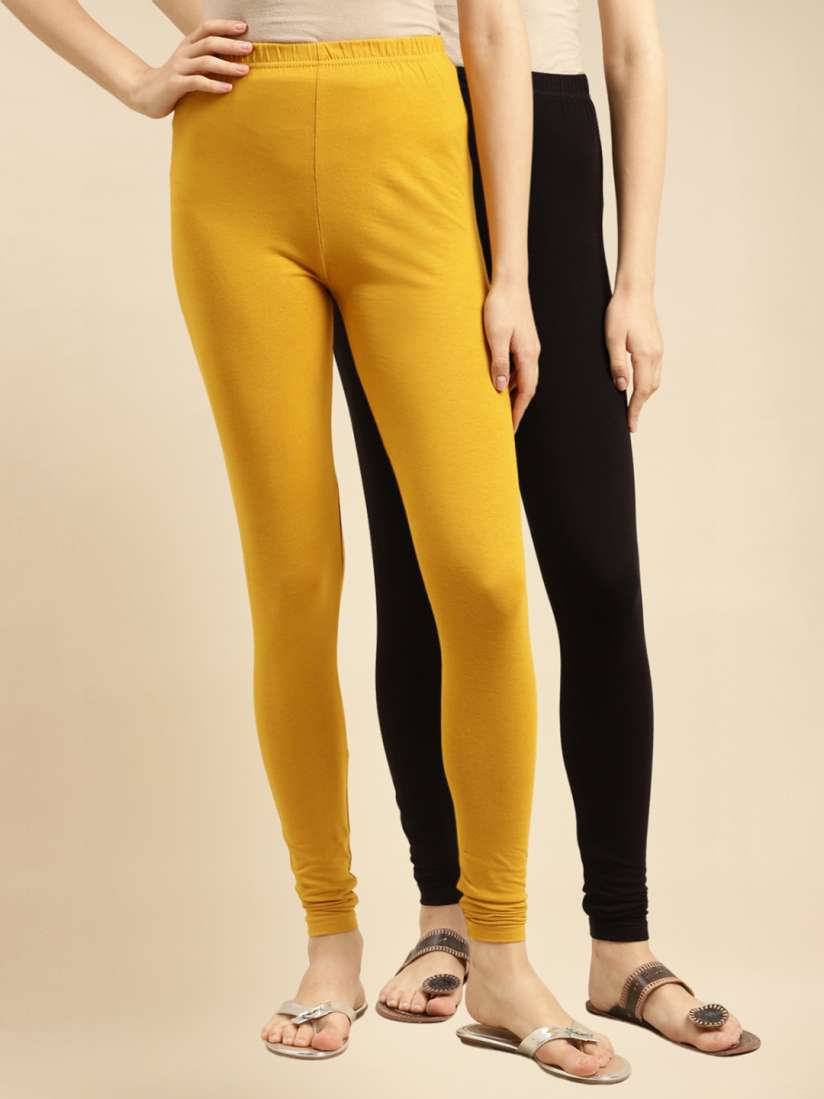 Buy Rangita Pack of 2 Cotton Knitted Churidar Length Leggings Leggings for Women 26881074 Myntra