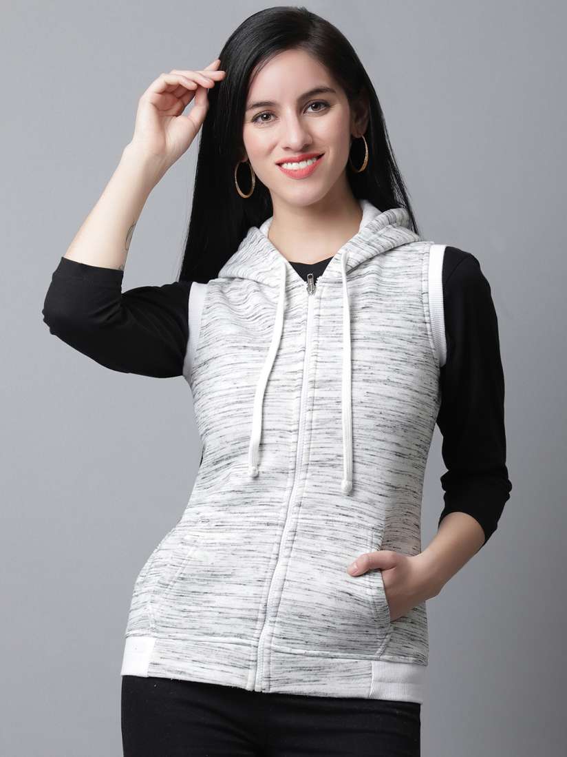 Sleeveless hooded sweatshirt outlet