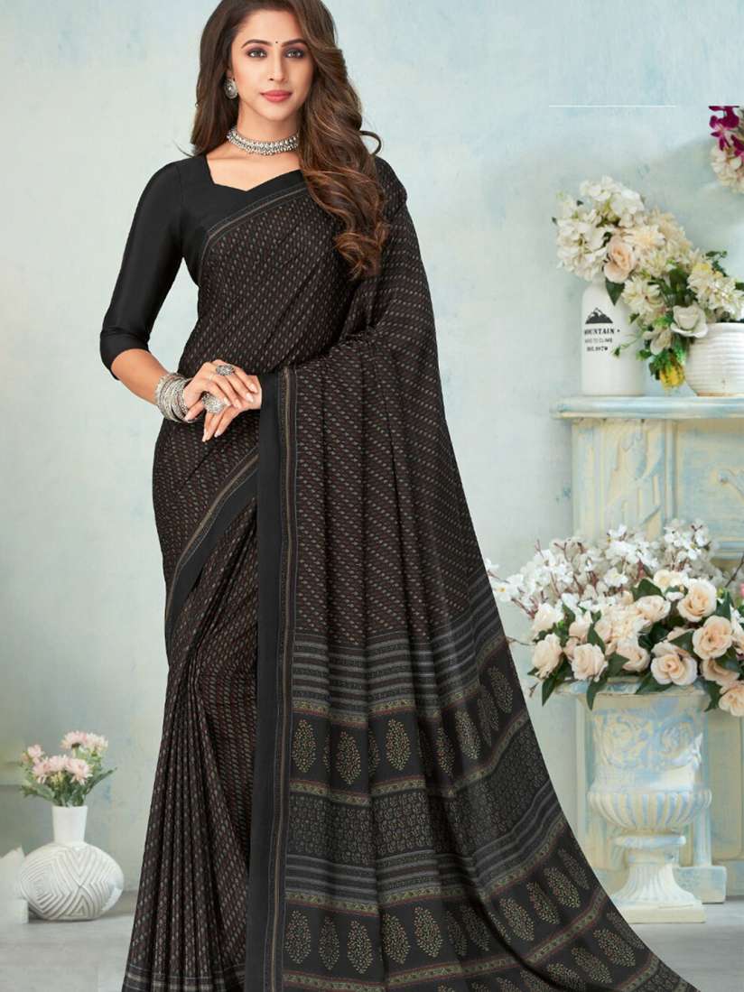 Myntra crepe silk sarees on sale