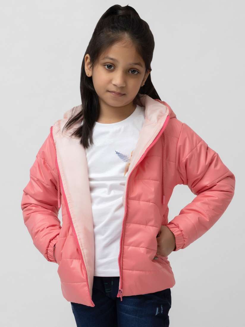 Buy Purple United Kids Girls Hooded Puffer Jacket Jackets for Girls 26900092 Myntra