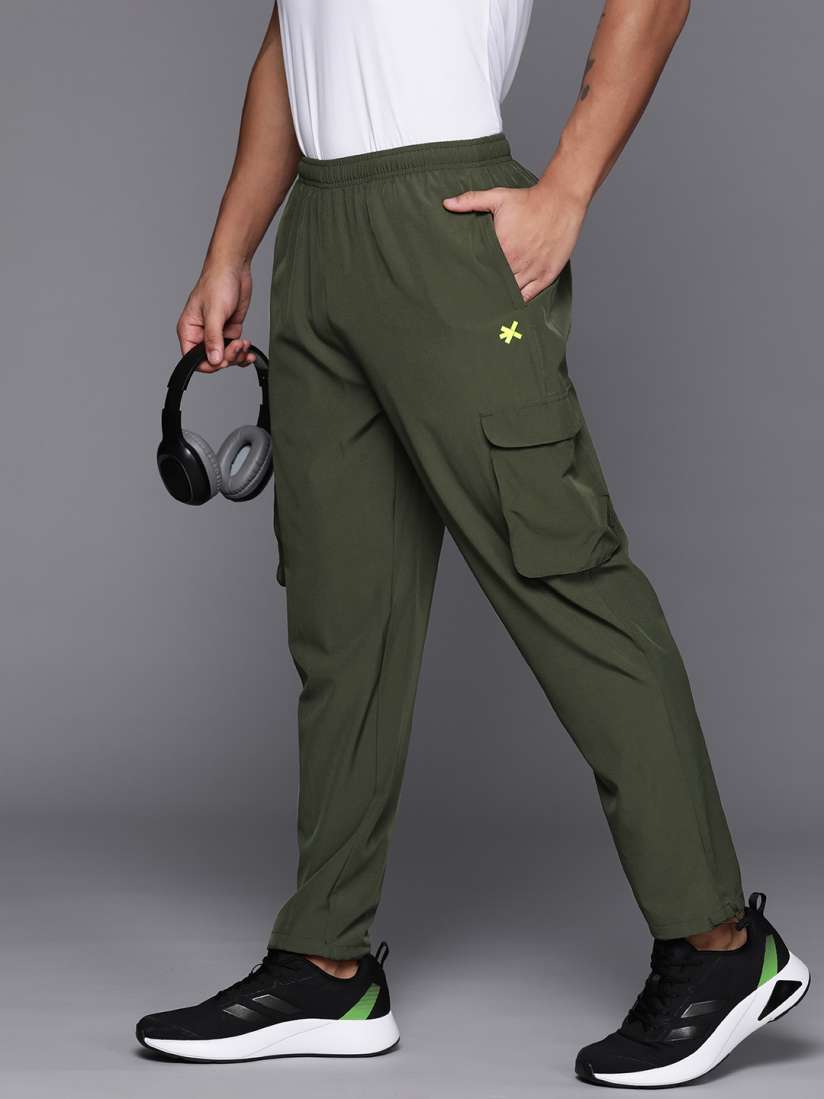 Buy HRX by Hrithik Roshan Men Solid Regular Fit Cargo Track Pants Track Pants for Men 26901994 Myntra