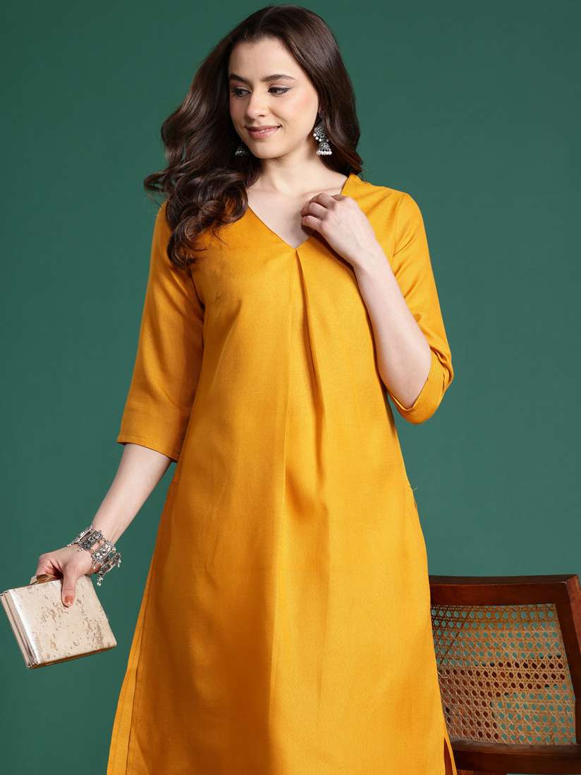 Sangria yellow kurta clearance