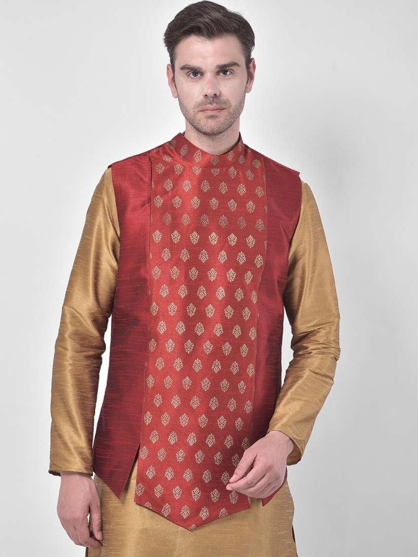 Buy DEYANN Ethnic Motifs Printed Mandarin Collar Nehru Jacket Nehru Jackets for Men 26904638 Myntra