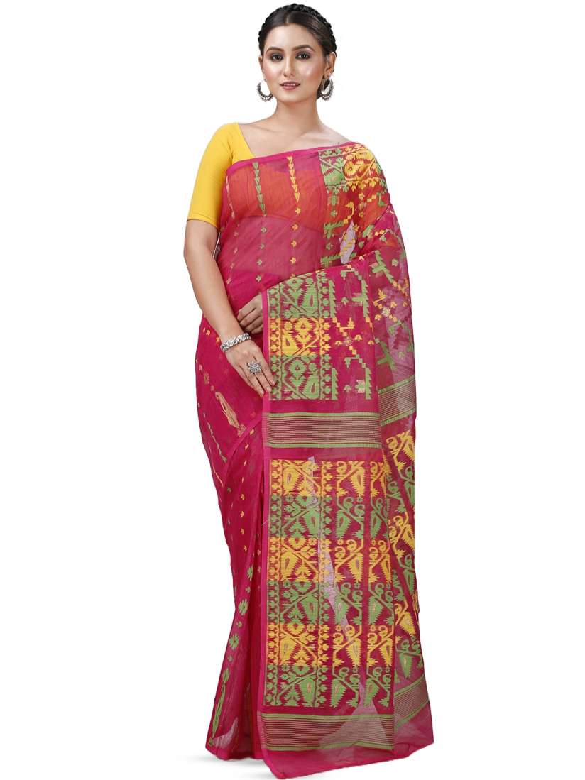 Myntra jamdani saree outlet