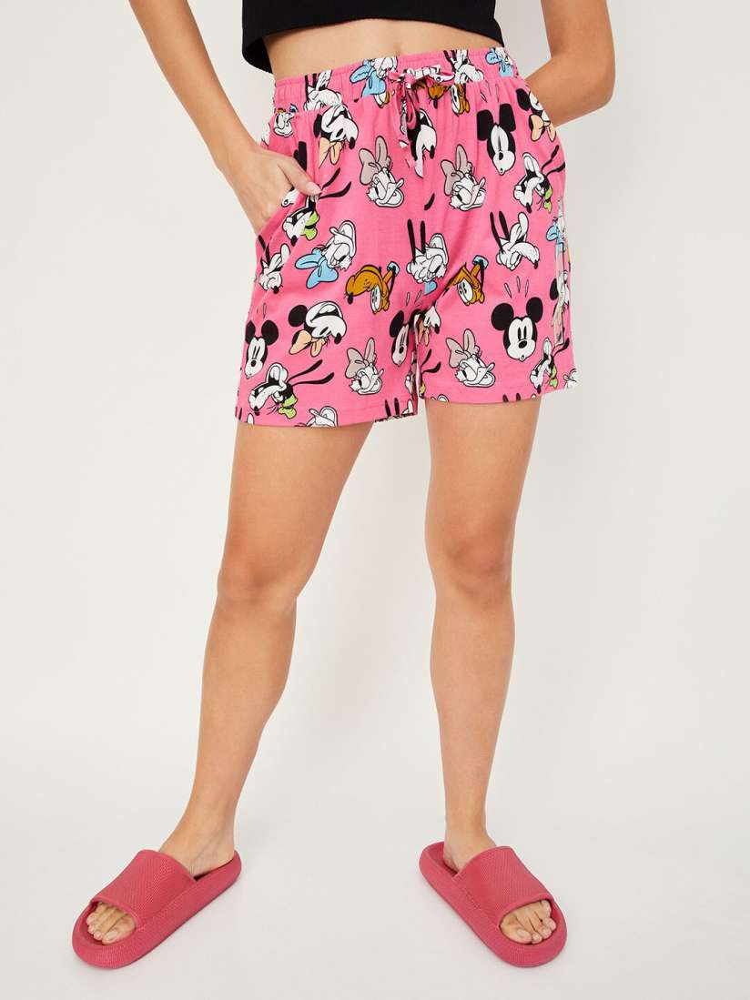 Womens mickey shorts best sale