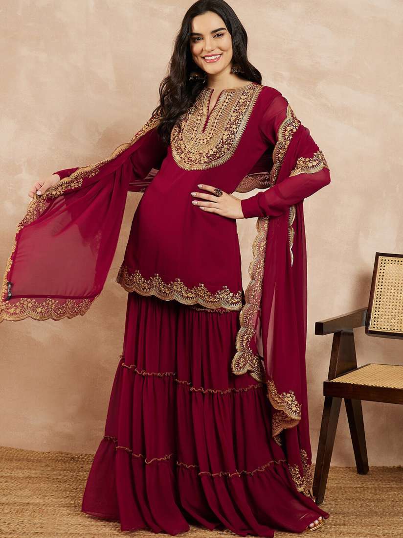 Sharara dress myntra hotsell