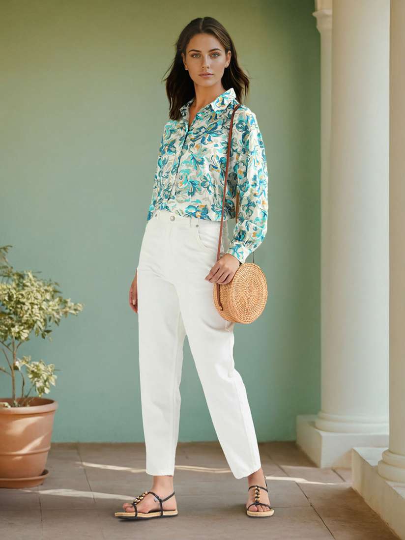 Buy U.S. Polo Assn. Women Floral Printed Cotton Shirt Shirts for Women 26934012 Myntra