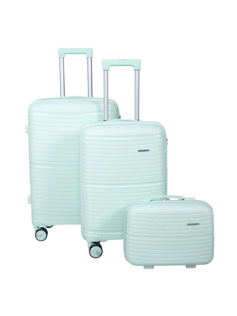 Buy Polo Class Set Of 3 Hard Sided Large Trolly Bags Vanity Bag Trolley Bag for Unisex 26935770 Myntra