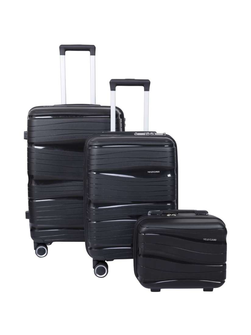 Buy Polo Class Set Of 3 Hard Sided Large Trolly Bags Vanity Bag Trolley Bag for Unisex 26935866 Myntra