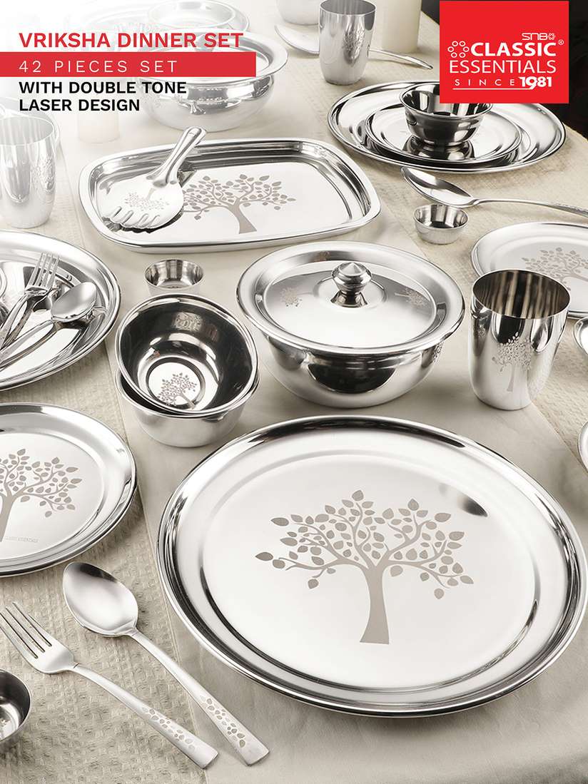 Classic Essentials Classic Steel Dinner Set Classic Essentials