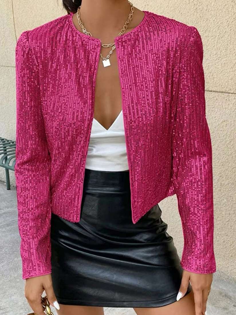 Pink sequin jackets clearance