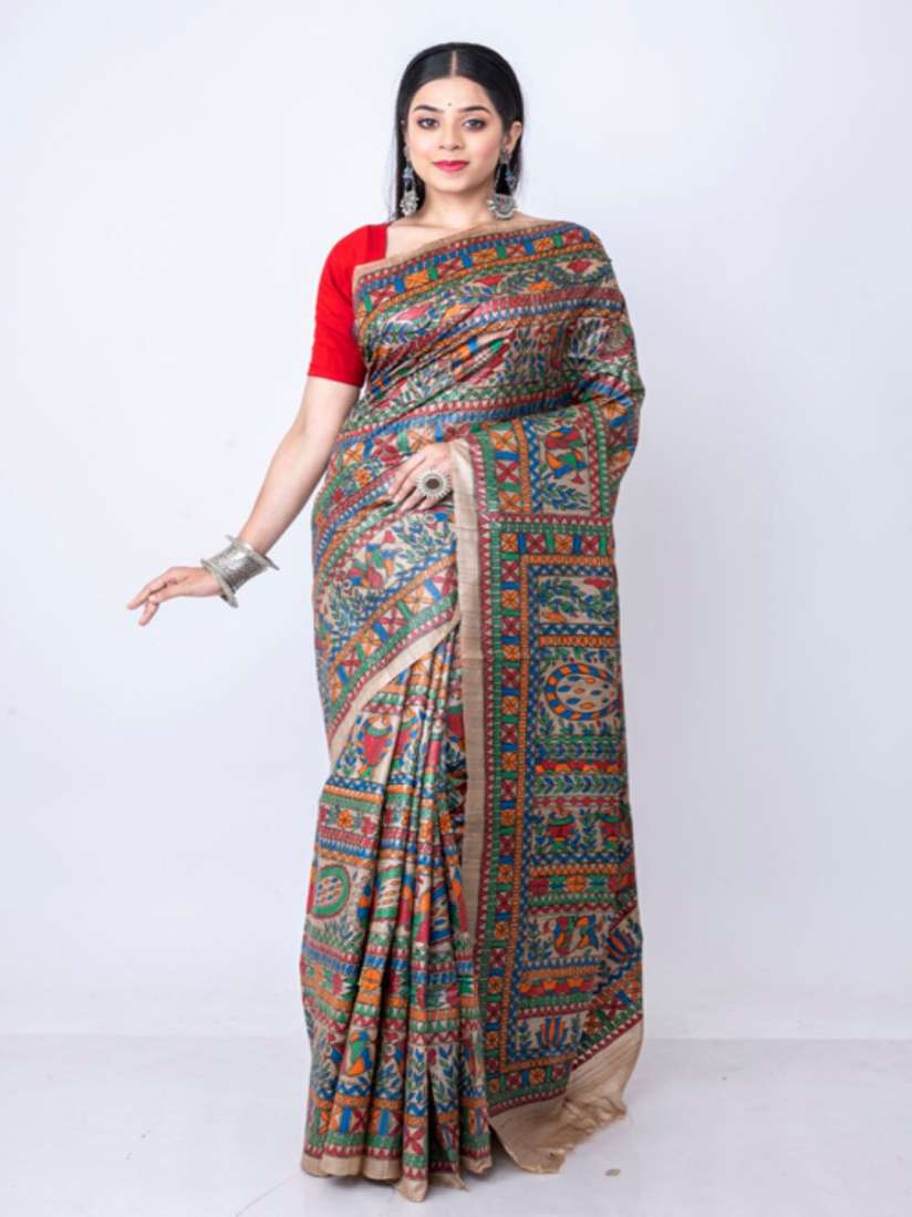 Bhagalpuri sarees myntra deals