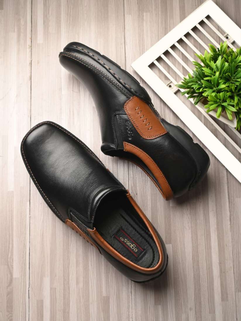 Buy Egoss Men Round Toe Leather Lightweight Slip On Sneakers Casual Shoes for Men 26959814 Myntra