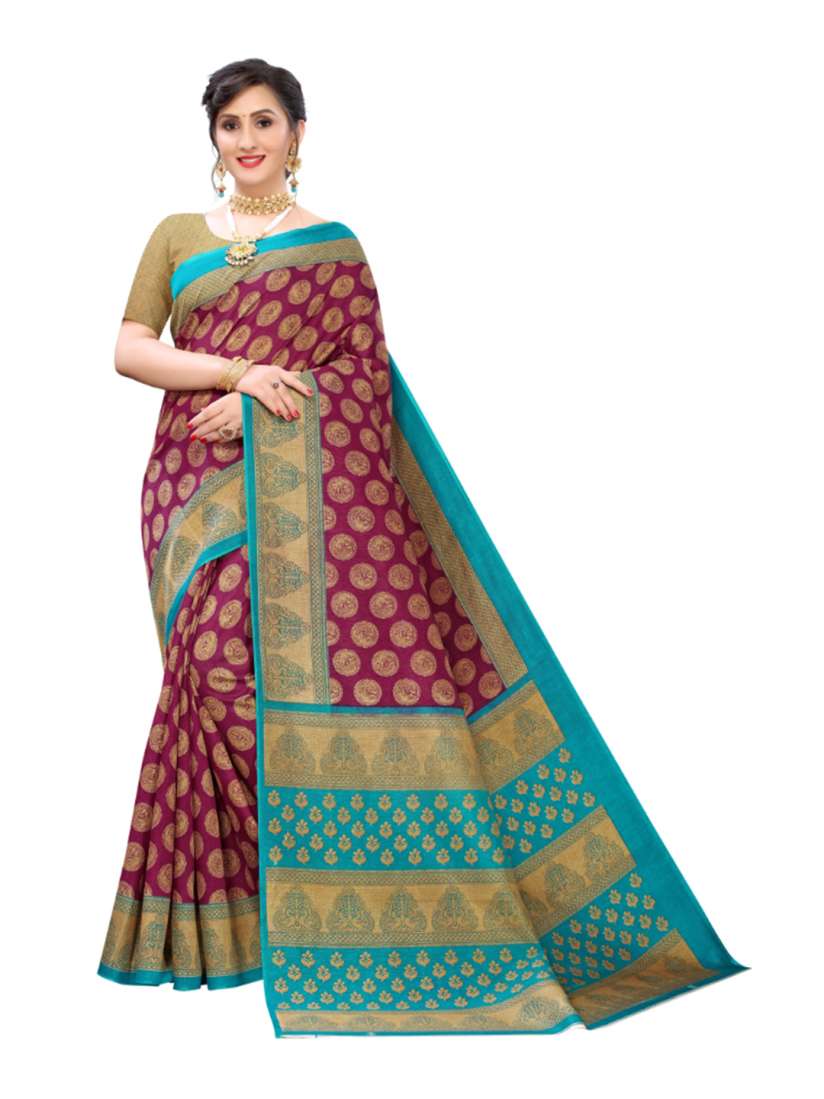 Cotton silk saree on myntra on sale