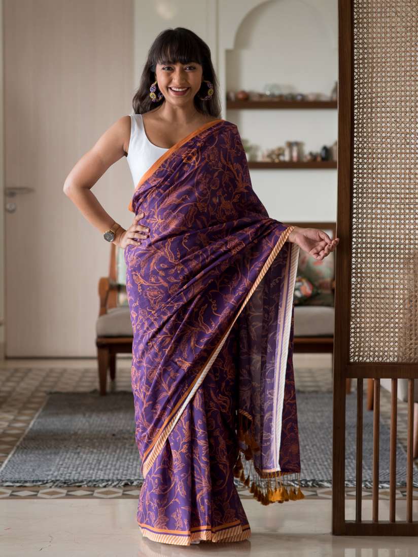 Myntra cotton sarees with price top