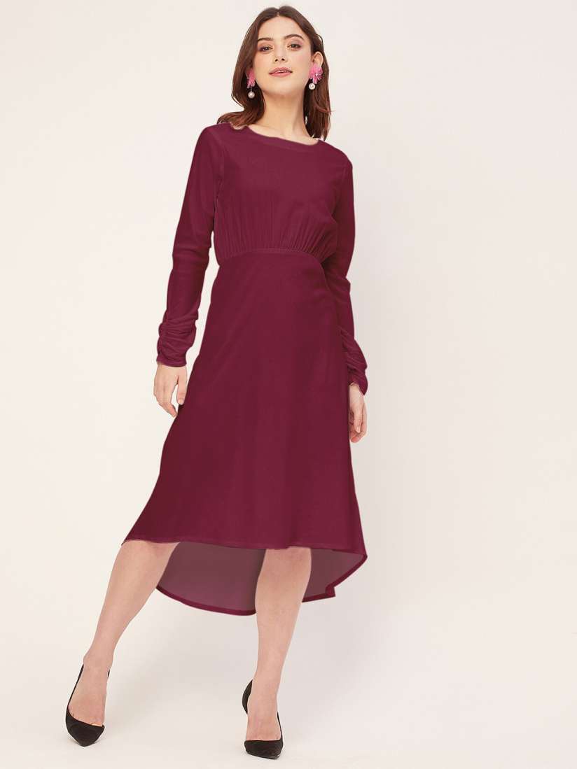 Knee length dresses myntra new arrivals
