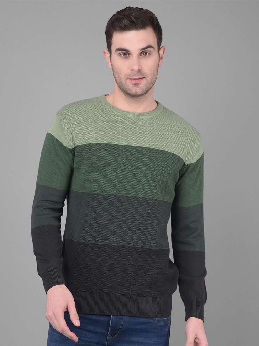 Green striped sweater mens online