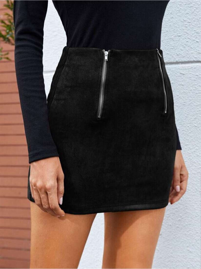mini pencil skirt zipper