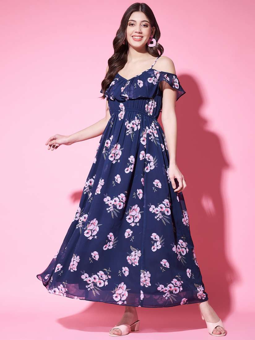 Cold shoulder dress myntra hot sale