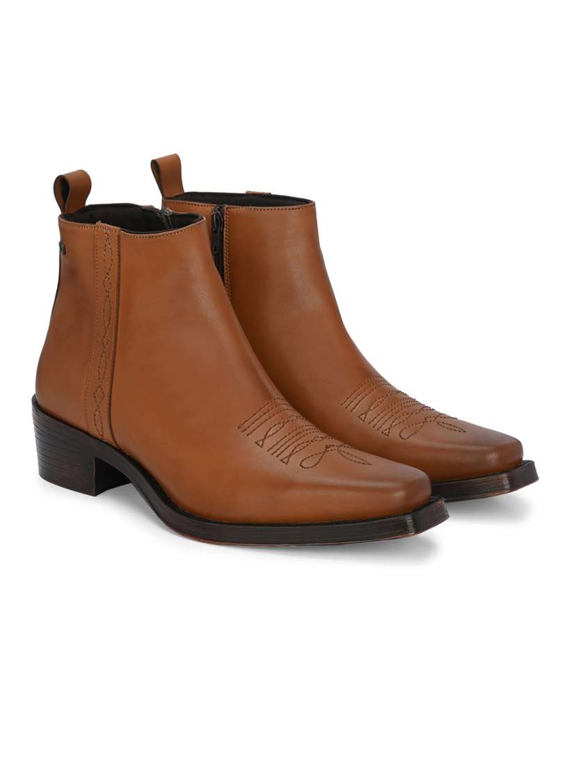 Buy Delize Men Block Heeled Cowboy Boots Boots for Men 26978366 Myntra