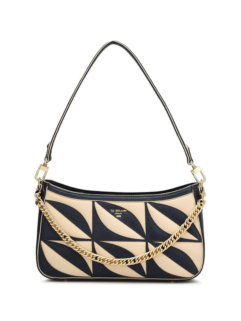 Buy Da Milano Floral Printed Leather Structured Shoulder Bag Handbags for Women 26982606 Myntra