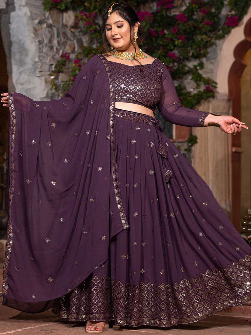 Buy PrettyPlus by Desinoor Plus Size Embellished Ready to Wear Lehenga Choli Lehenga Choli for Women 26984910 Myntra