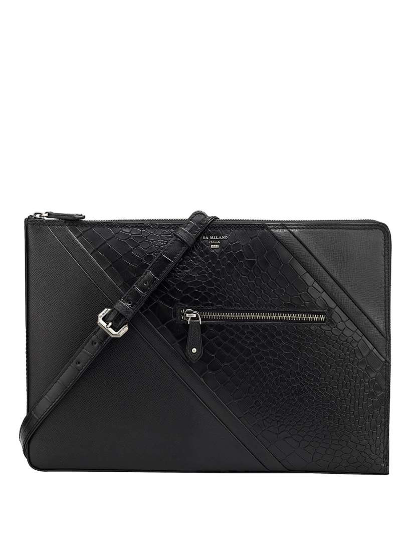 Buy Da Milano Unisex Textured Leather Laptop Bag Laptop Bag for Unisex 26985042 Myntra