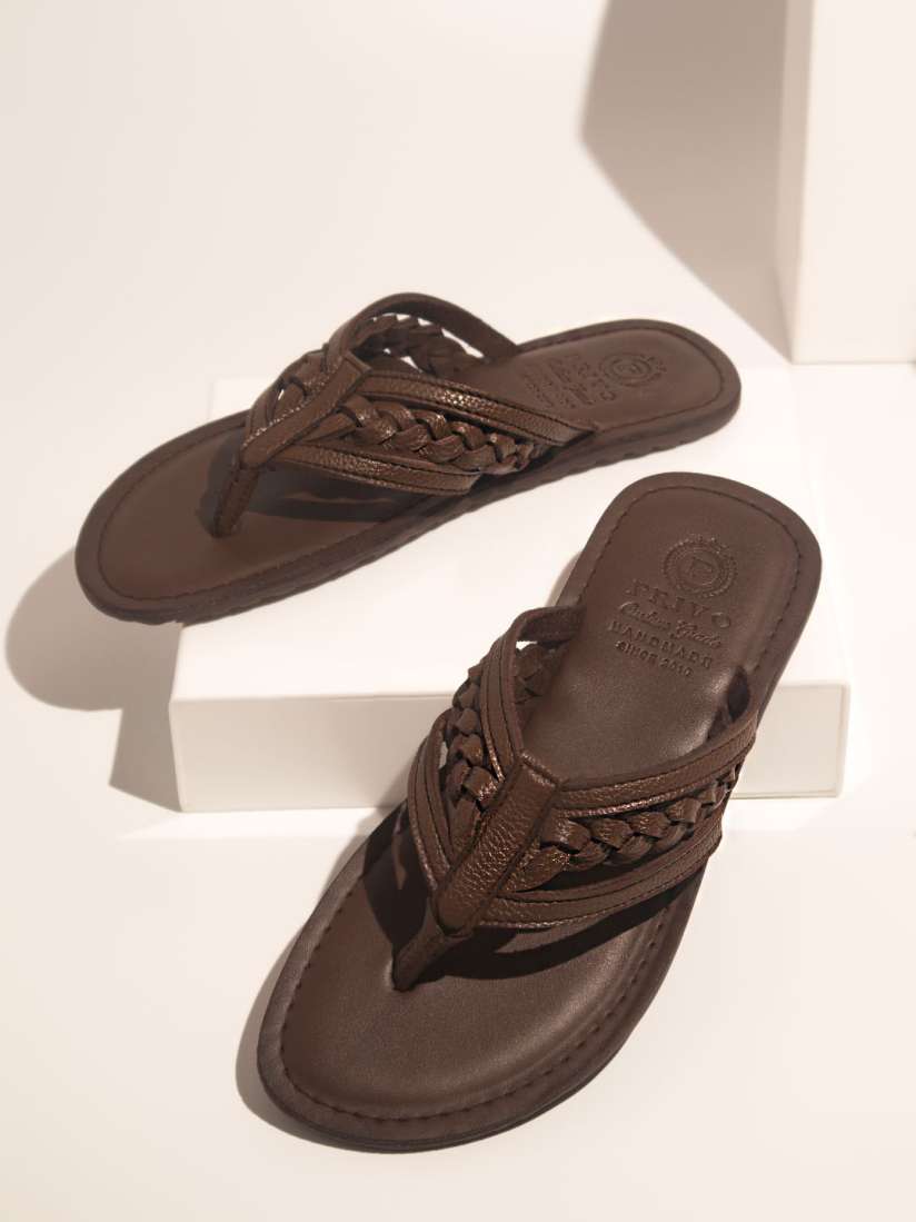 Buy PRIVO by Inc.5 Textured Leather Comfort Sandals Sandals for Men 26985108 Myntra