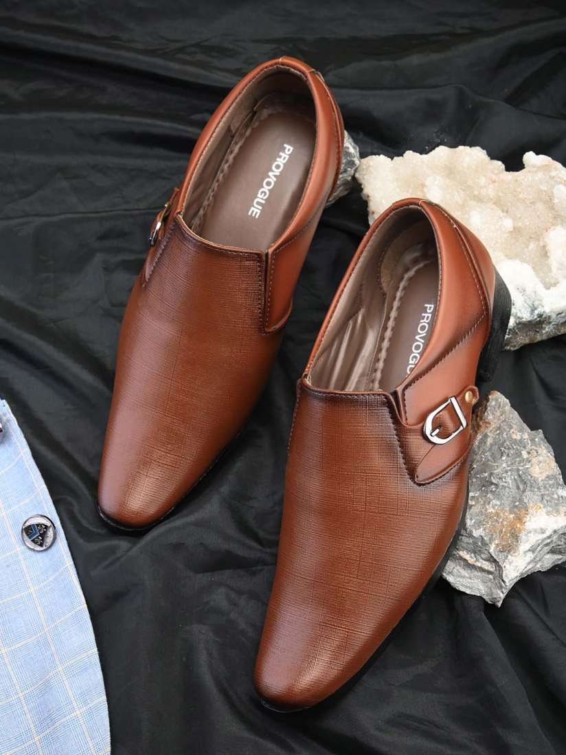 Buy Provogue Men Textured Pointed Toe Formal Slip On Shoes Formal Shoes for Men 26986484 Myntra