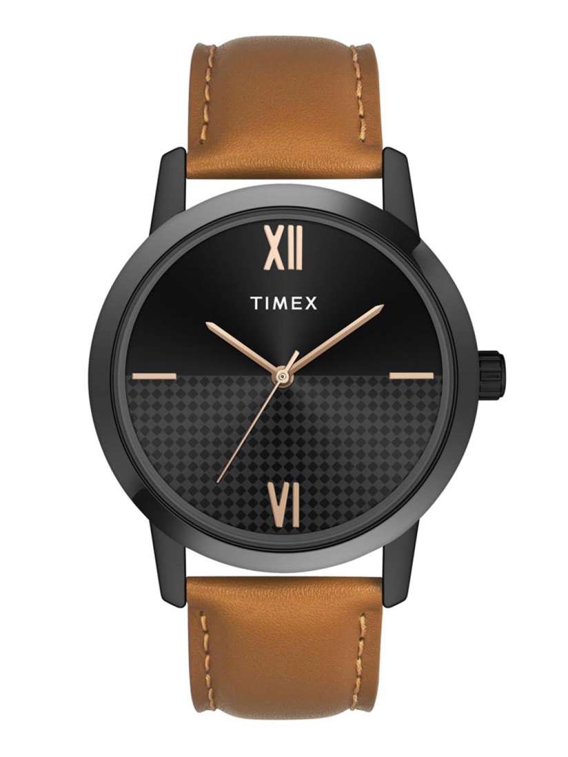 Buy Timex Men Brass Dial Leather Straps Analogue Watch TWTG31SMU04 Watches for Men 26994360 Myntra