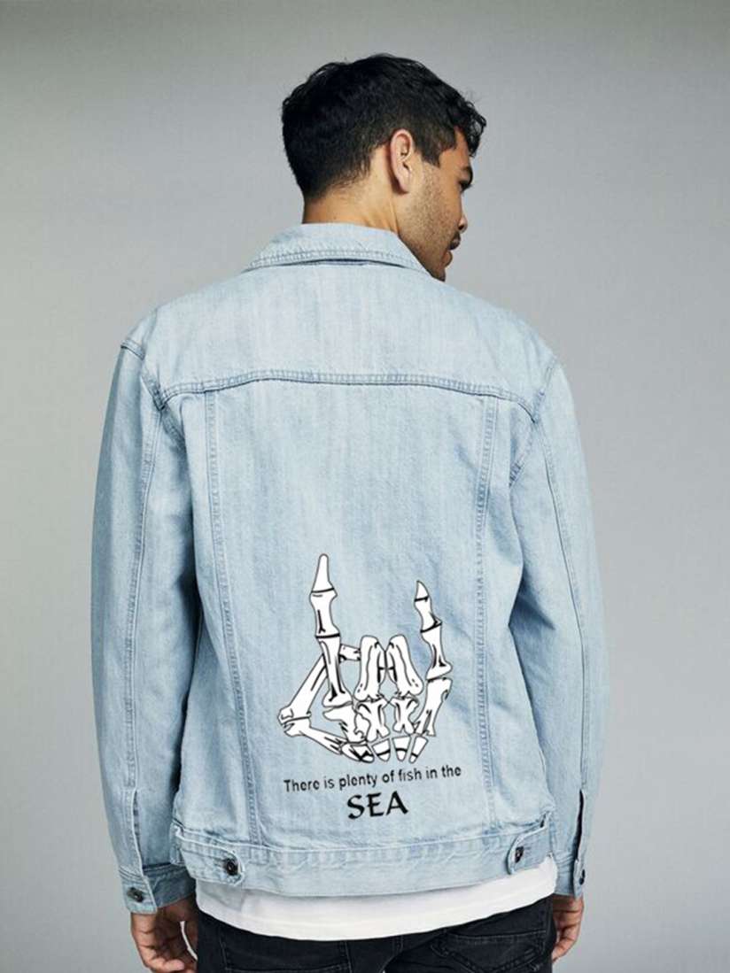 Buy Kotty Graphic Printed Denim Jacket Jackets for Men 26994806 Myntra