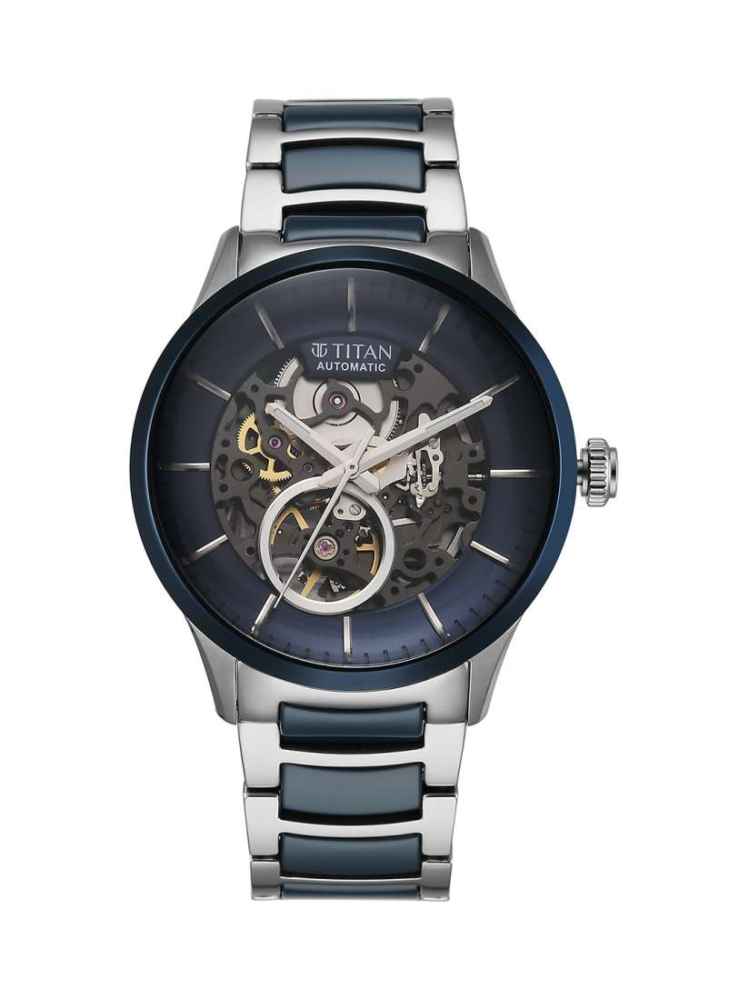 Buy Titan Men Skeleton Dial Stainless Steel Analogue Automatic Motion Powered Watch Watches for Men 27012074 Myntra