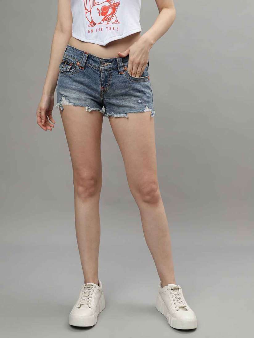 True religion distressed shorts on sale