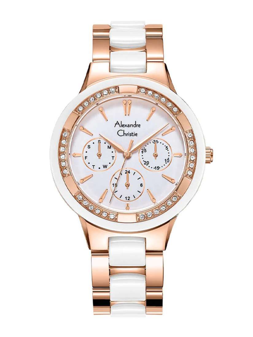 Buy Alexandre Christie Women Ceramic Bracelet Style Straps Watch 2299BFBRGSL Watches for Women 27017902 Myntra