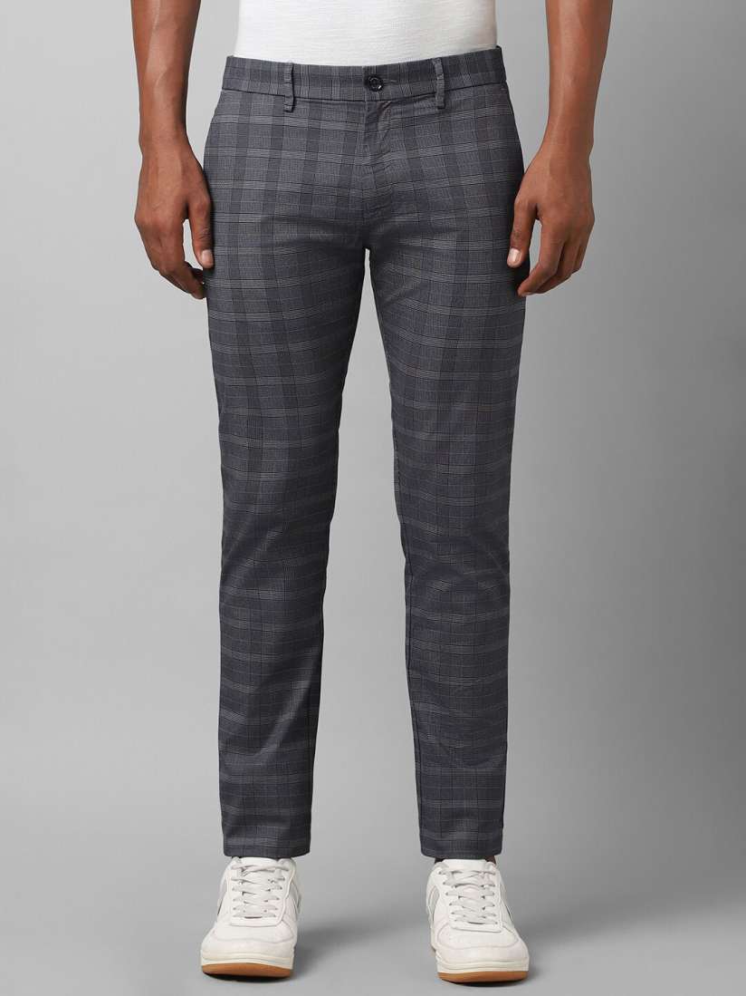 Allen solly checked pants on sale