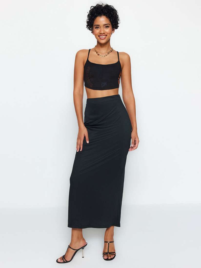 Formal skirt myntra shop