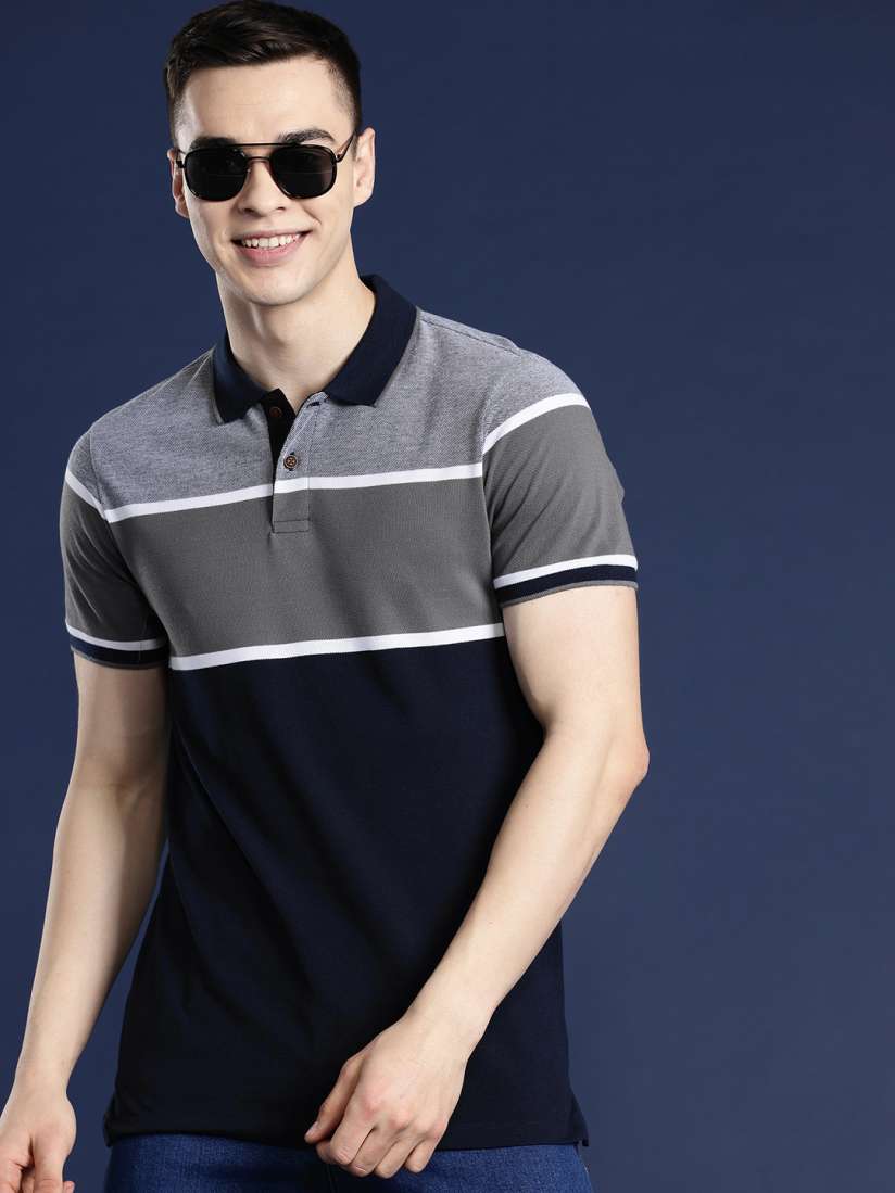 Buy Mast Harbour Men Colourblocked Polo Collar T shirt Tshirts for Men 27029110 Myntra
