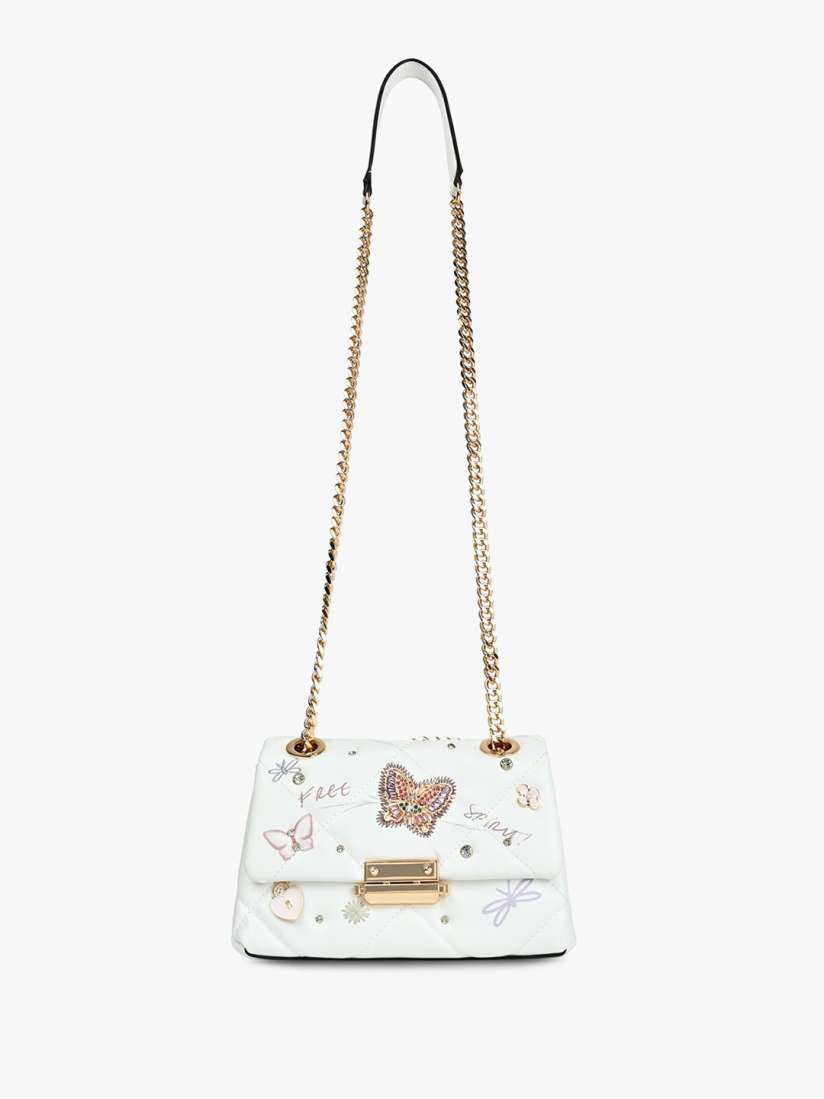 Buy ALDO Embellished Structured Sling Bag with Quilted Handbags for Women 27032278 Myntra