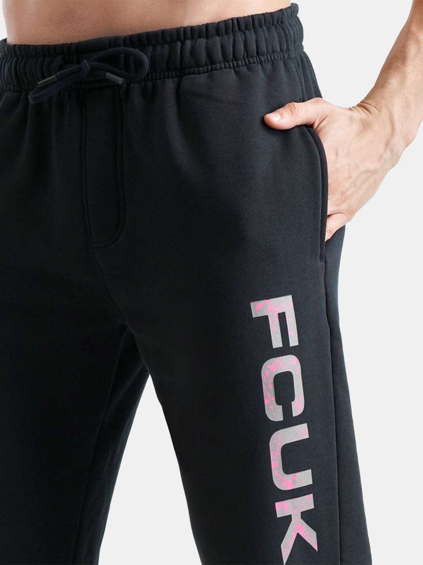 Buy FCUK Men Mid Rise Straight Leg Lounge Pants Lounge Pants for Men 27035554 Myntra