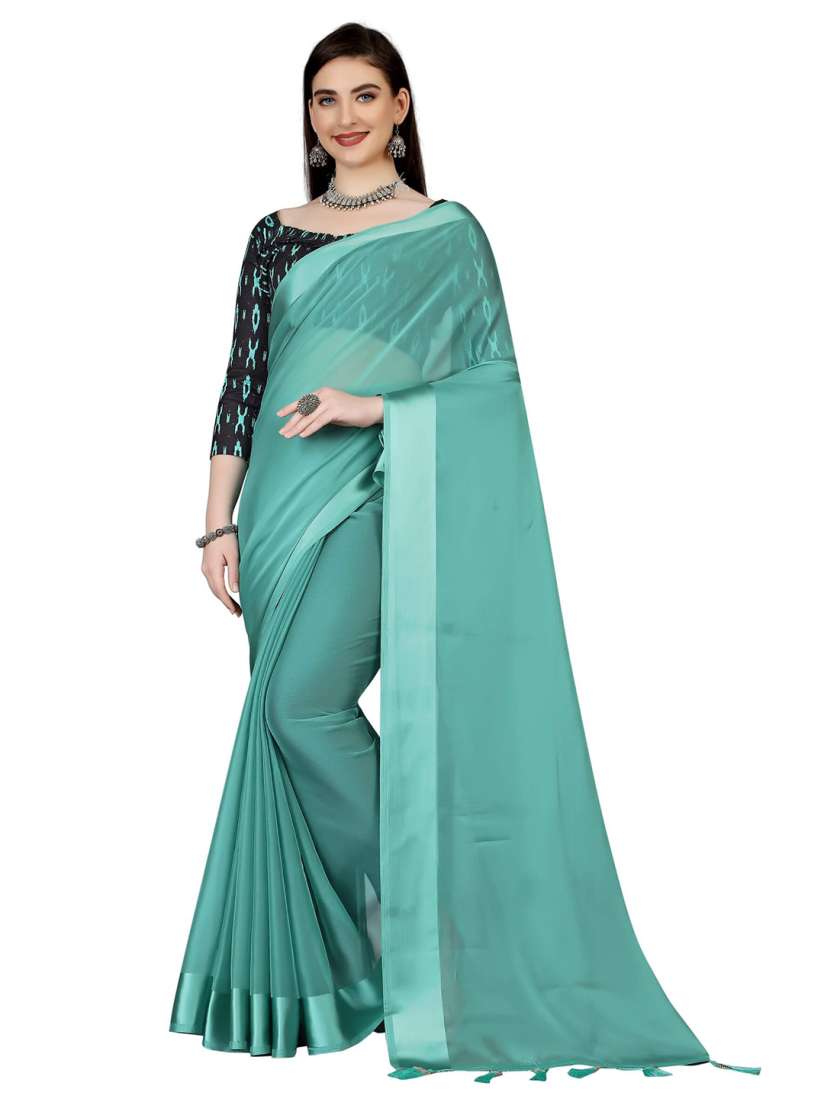 Myntra plain saree shop