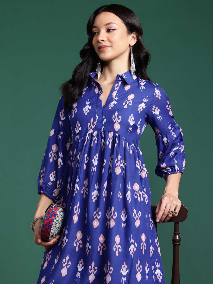 Buy Sangria Ethnic Motifs Printed Indie Prints Kurta Kurtas for Women 27047798 Myntra