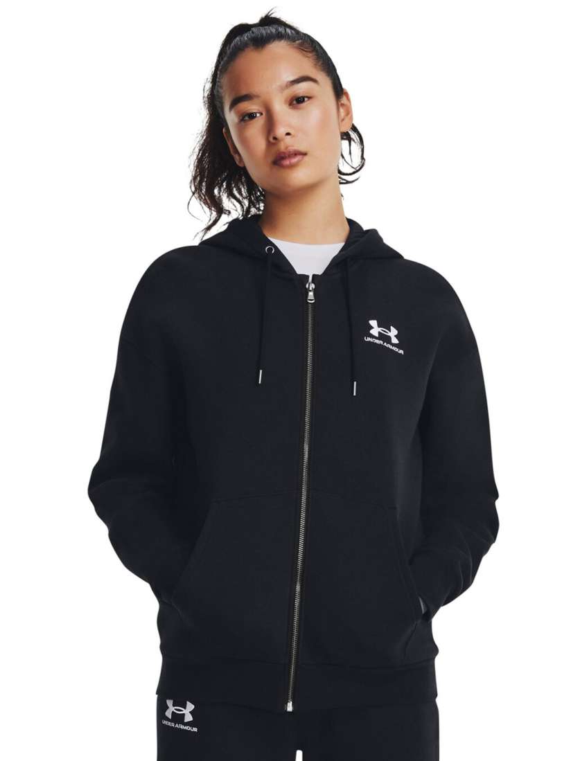 Buy UNDER ARMOUR Essential Fleece Full Zip Hooded Sweatshirt Sweatshirts for Women 27057122 Myntra