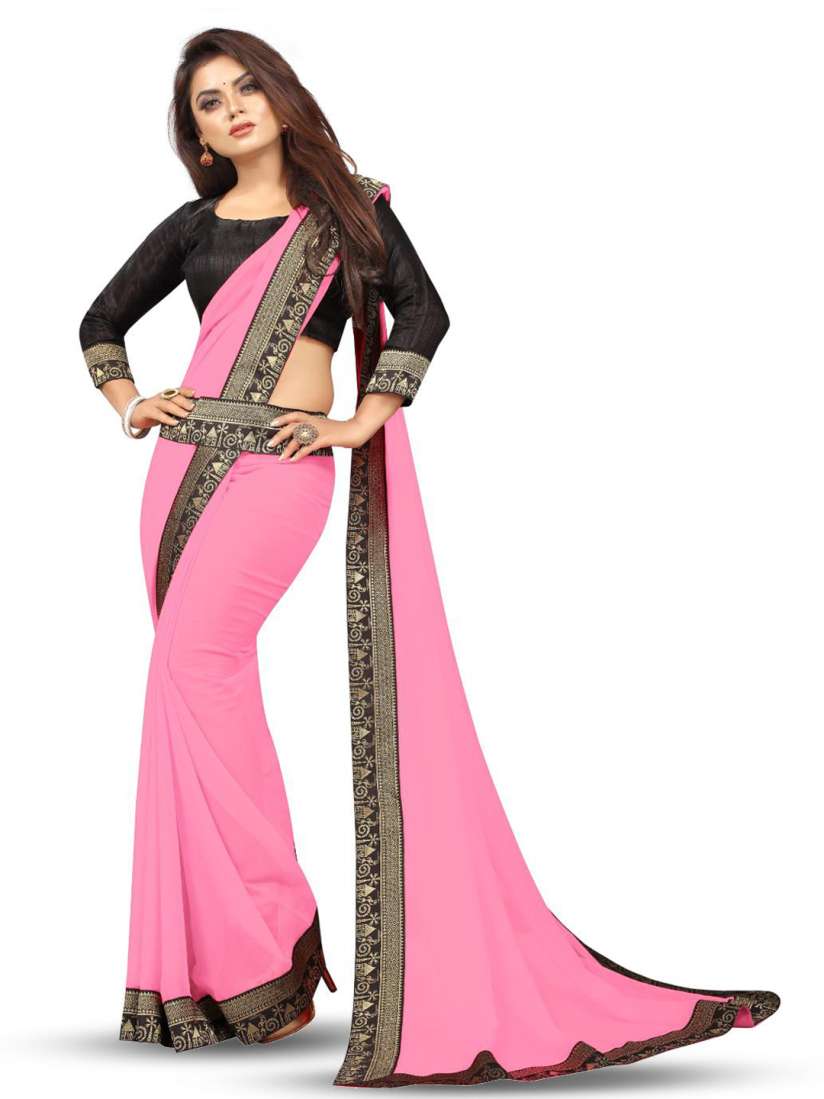 Buy SM TRENDZ Zari Pure Georgette Bhagalpuri Saree Sarees for Women 27060004 Myntra