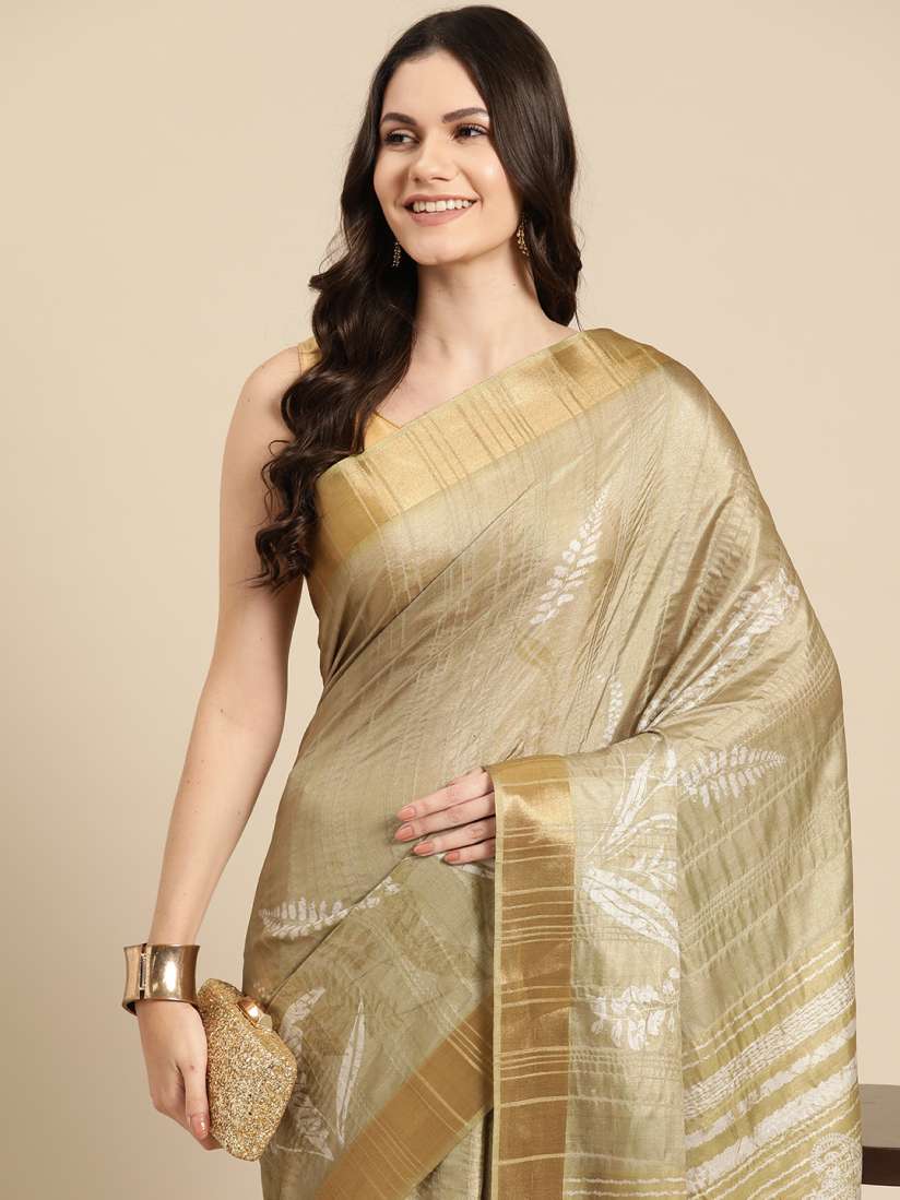 Buy Silk Land Floral Zari Saree Sarees for Women 27066292 Myntra