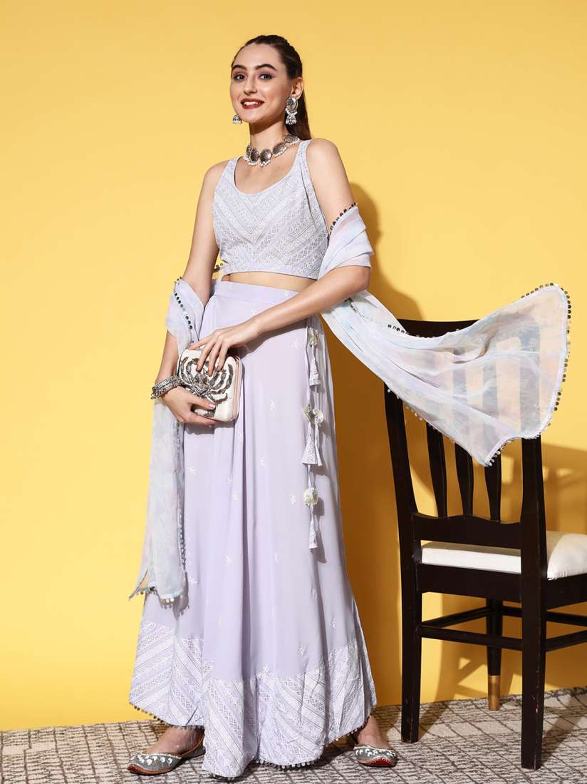 Buy Ahalyaa Printed Ready to Wear Lehenga Blouse With Dupatta Lehenga Choli for Women 27067124 Myntra